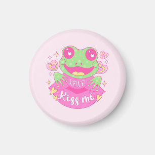 Aimant Cute Kiss Me Frog - Xoxo