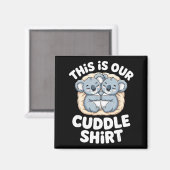 Aimant Cute Koala Couple Nest This Is Our Cuddle  (Recto/Verso)