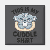 Aimant Cute Koala Couple This Is My Cuddle  (Devant)