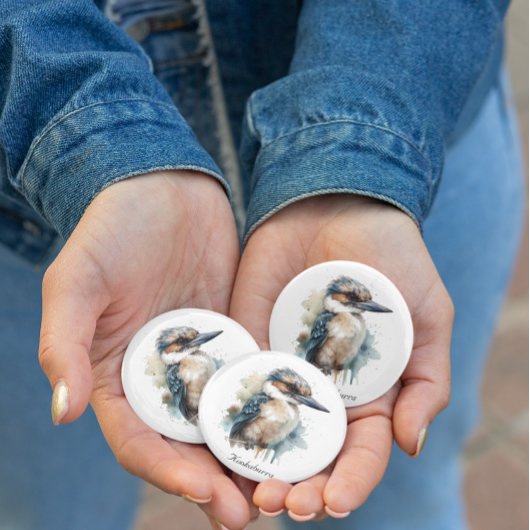 Aimant Cute Kookaburra sur une branche, personnalisé