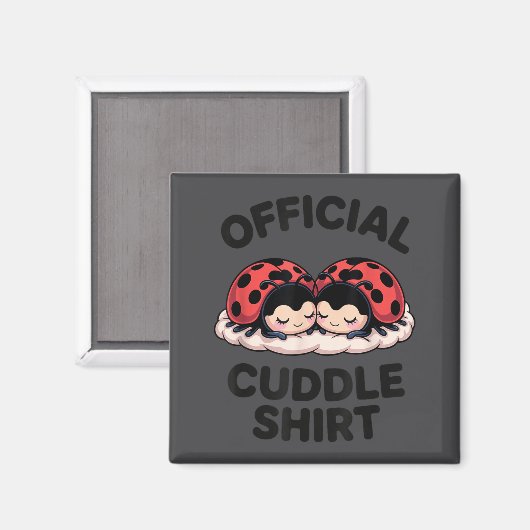 Aimant Cute Ladybug Love Cuddle  (Recto/Verso)
