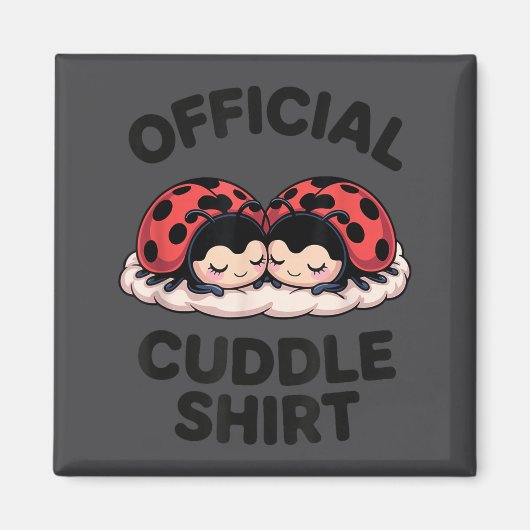 Aimant Cute Ladybug Love Cuddle  (Devant)
