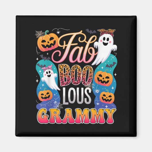 Aimant Cute Leopard Fab Boo Lous Grammy Soky Halloween Co (Devant)