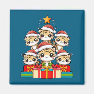 Aimant Cute Léopard Gecko Le Lézard Arbre de Noël Xmas Ch