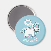 Aimant Cute licorne Nerd (Recto/Verso)