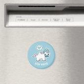 Aimant Cute licorne Nerd (In Situ (Lave-vaisselle))