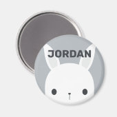 Aimant Cute Little Bunny Rabbit with Personalized (Recto/Verso)