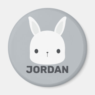 Aimant Cute Little Bunny Rabbit with Personalized