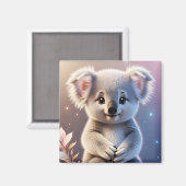 Aimant Cute Little Koala Imaginaire Dreamy Gradient (Recto/Verso)