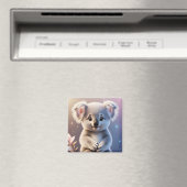 Aimant Cute Little Koala Imaginaire Dreamy Gradient (In Situ (Lave-vaisselle))