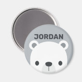 Aimant Cute Little Polar Bear (Recto/Verso)