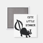 Aimant Cute Little Stinker Skunk Design d'art imprimé (Recto/Verso)