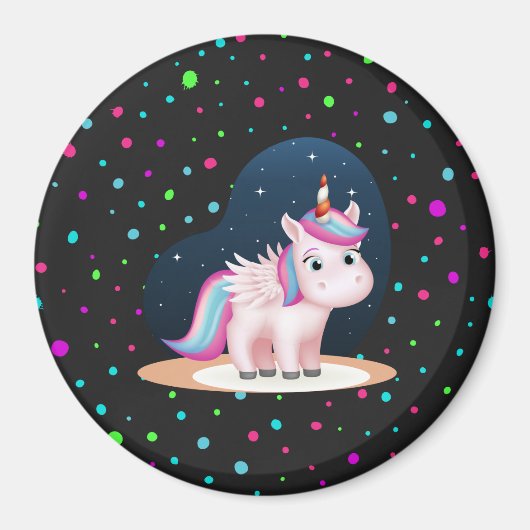 Aimant Cute Little Unicorn (Devant)