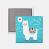 Aimant Cute Llama (Recto/Verso)