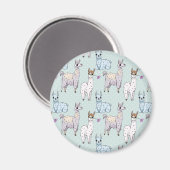 Aimant Cute Llama Motif Pois (Recto/Verso)