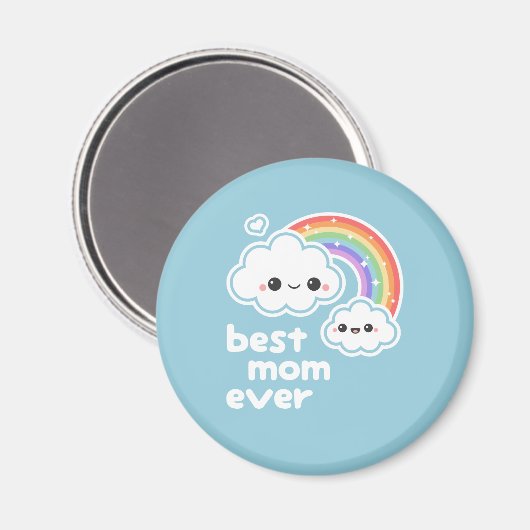 Aimant Cute Meilleure maman (Recto/Verso)