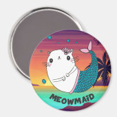 Aimant Cute Meowmaid (Recto/Verso)