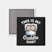 Aimant Cute Monkey Sleep Couple This Is My Cuddle  (Recto/Verso)