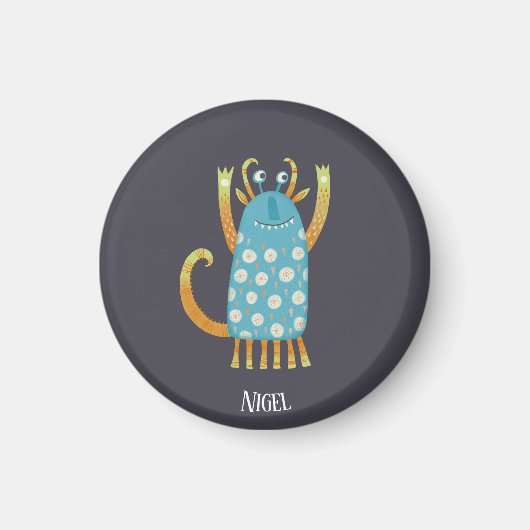 Aimant Cute Monster Personnalisé (Devant)