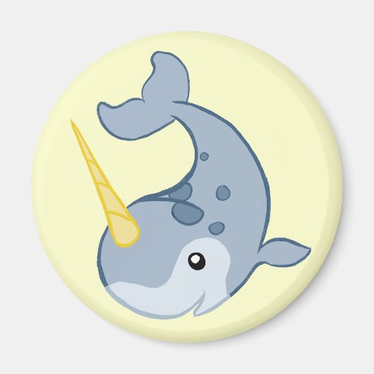 Aimant Cute Narwhal (Devant)