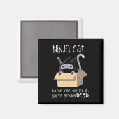 Aimant Cute Ninja Cat (Recto/Verso)