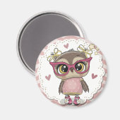 Aimant Cute Owl (Recto/Verso)