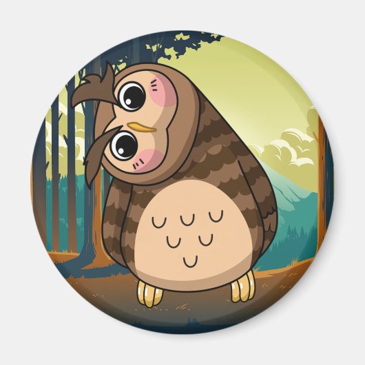 Aimant Cute Owl (Devant)