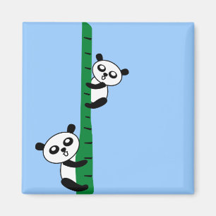 Aimant Cute Pandas
