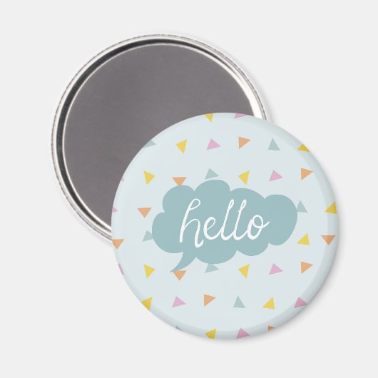 Aimant Cute Pastel Hello (Recto/Verso)