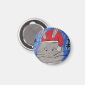 Aimant Cute Père Noël Bunny (Recto/Verso)