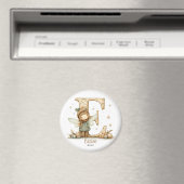 Aimant Cute personnalisée Fée de Noël cosy dans Jumper (In Situ (Lave-vaisselle))