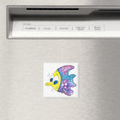 Aimant Cute poisson blanc coloré (In Situ (Lave-vaisselle))