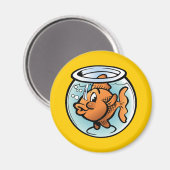 Aimant Cute poisson d'or (Recto/Verso)