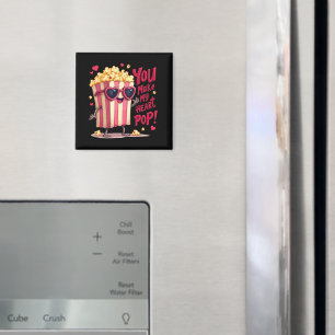 Aimant Cute Popcorn Valentine Vous Faites Mon Coeur Pop!