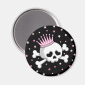 Aimant Cute Princess Skull (Recto/Verso)