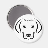 Aimant Cute Puppy Face Thunder_Cove (Recto/Verso)