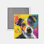 Aimant Cute Puppy Funny Dog Mixed Media Animal Pet (Recto/Verso)
