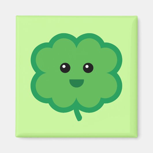 Aimant Cute quatre feuilles Clover (Devant)