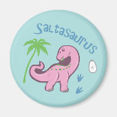 Aimant Cute Saltasaurus (Devant)