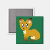 Aimant Cute Scruffy Little Fox (Recto/Verso)