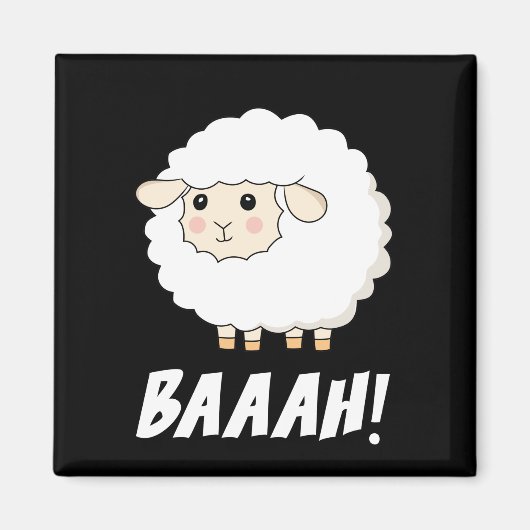Aimant Cute Sheep Baah (Devant)