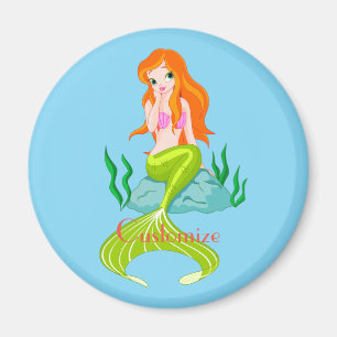 Aimant Cute Sirène Redhead Thunder_Cove
