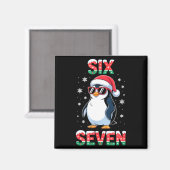 Aimant Cute Six Seven 67 Penguin Kids Christmas Holiday  (Recto/Verso)