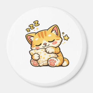 Aimant Cute Sleepy Cat Pillow