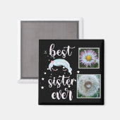 Aimant Cute soeur Modèle photo (Recto/Verso)