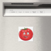 Aimant Cute Tomato humoristique caricature fruits légumes (In Situ (Lave-vaisselle))