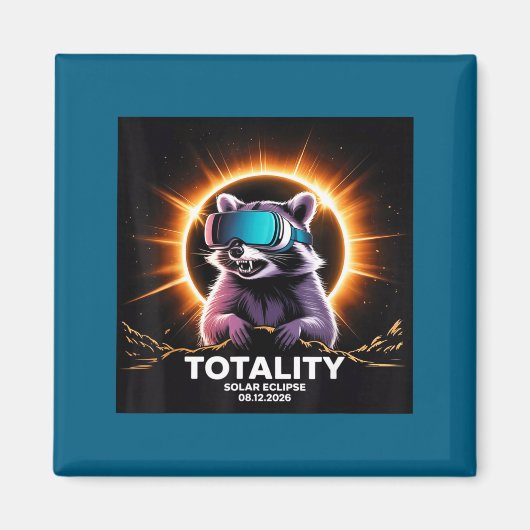 Aimant Cute Total Solar août 12 Totalité (Devant)