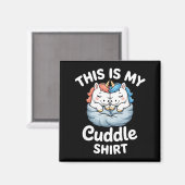 Aimant Cute Unicorn Couple Snuggle This Is My Cuddle  (Recto/Verso)