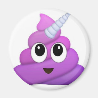 Aimant Cute Unicorn Poop emoji