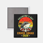 Aimant Cute Valentines Day Cruise 2026 Matching Cruise Fo (Recto/Verso)